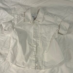Nordstrom Kids Cream Button Down Shirt
